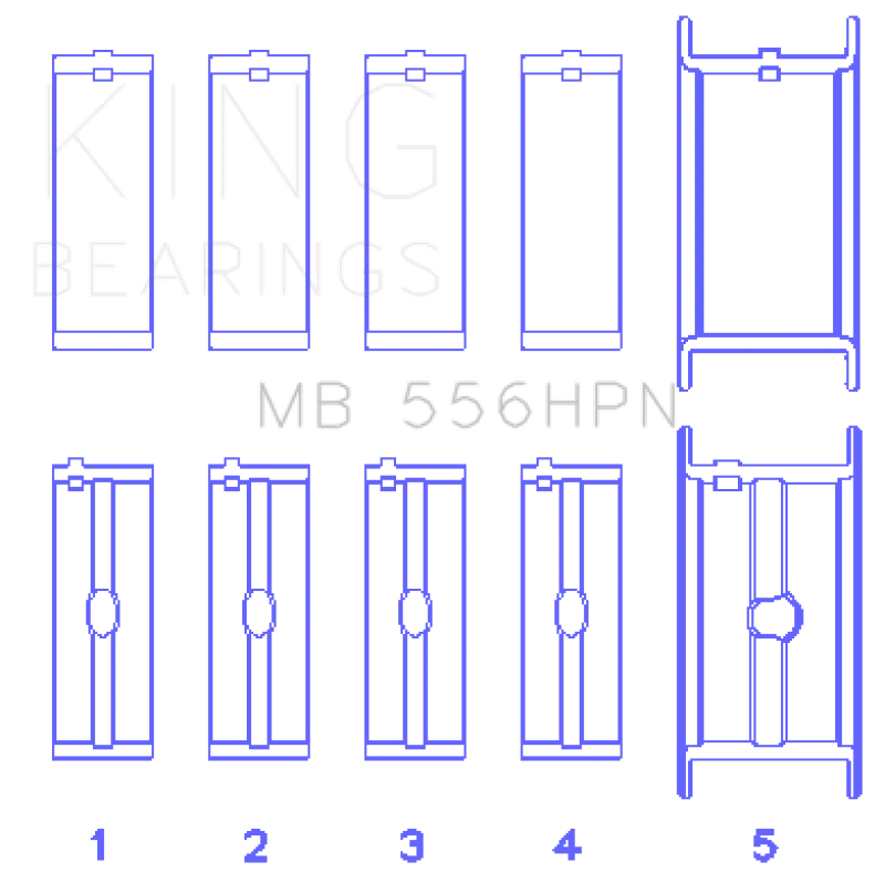 King Chevrolet 396-502 Gen IV/V/VI Hauptlager-Set