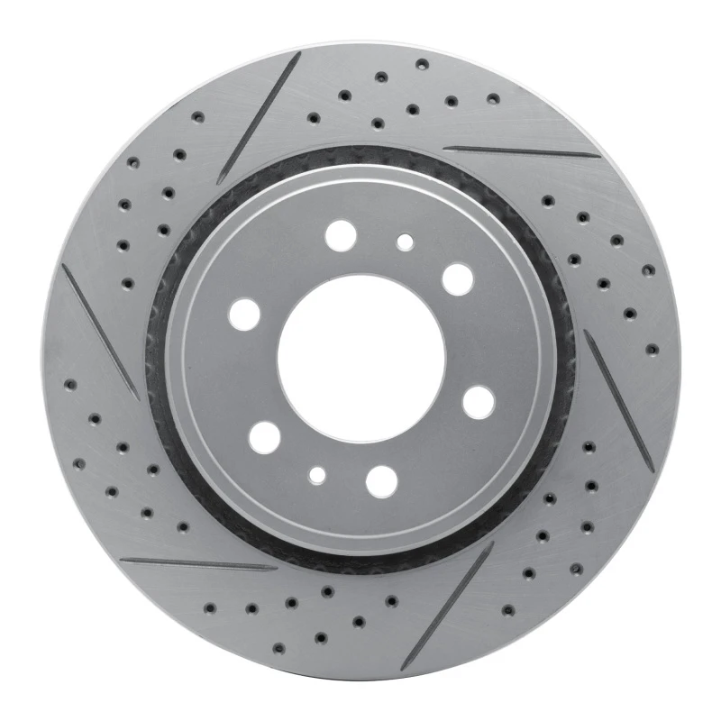 DFC 07-21 Ford F-150 RWD Front Left Drilled & Slotted Geoperformance Rotor