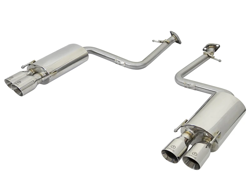 aFe Takeda 16-17 Lexus RC 200T 2.0L (t) 2in. Edelstahl-Achse-Endschalldämpfer-System mit polierten Endstücken