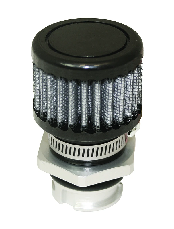 Moroso GM LS Ventildeckel Breather Kit – OEM – Double Tab Ölfüllloch – Schwarz