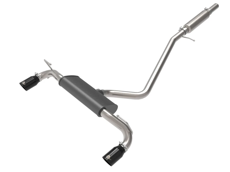 aFe Ford Bronco Sport 21-22 L3-1.5L (t)/L4-2.0L (t) Vulcan Kat-Auspuff-System- Schwarze Endrohre
