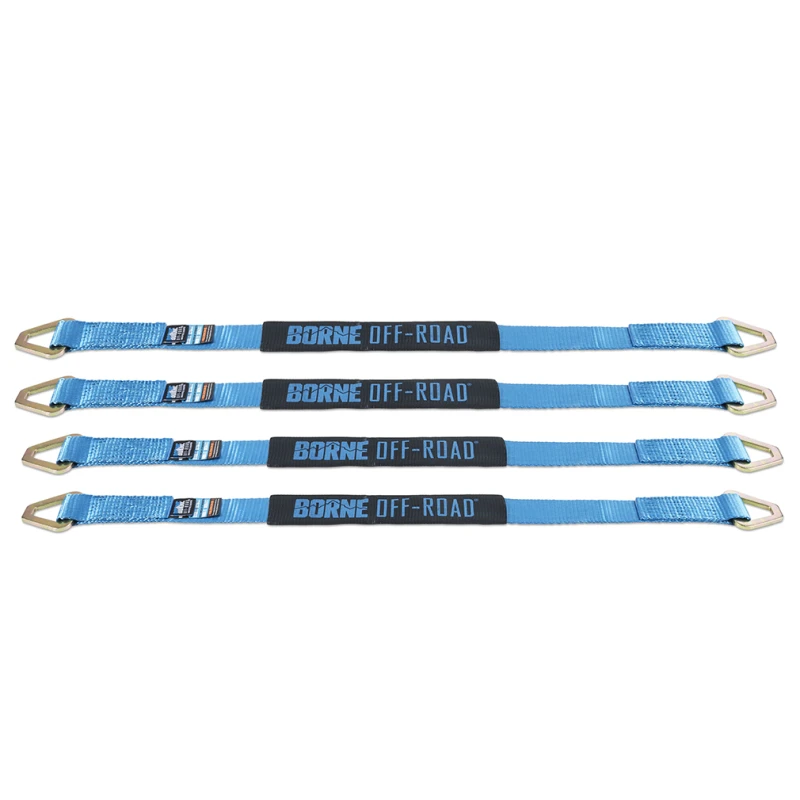 Mishimoto Fahrzeug-Ratschen-Sicherungs-Kit (4er-Pack) Blau