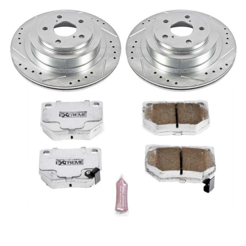 Power Stop Rear Z26 Street Warrior Brake Kit for 06-07 Subaru Impreza