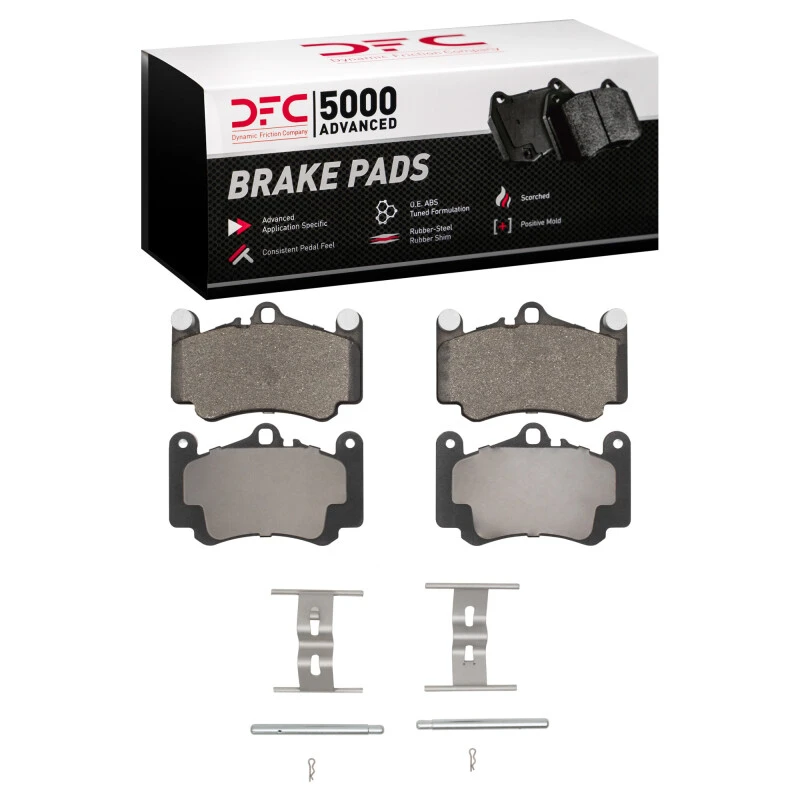 DFC 99-12 Porsche 911 Front 5000 Advanced Low Metallic Brake Pads and Hardware Kit