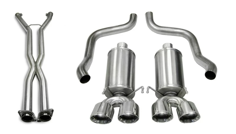 Corsa 05-08 Chevrolet Corvette (C6) 2.5in Xtreme Cat-Back Exhaust - 3.5in Twin Tips