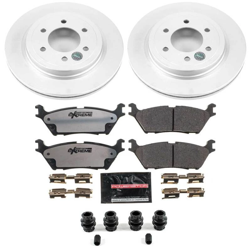 Power Stop 18-21 Ford Expedition Rear Z36 Coated Truck & Tow Brake Kit
