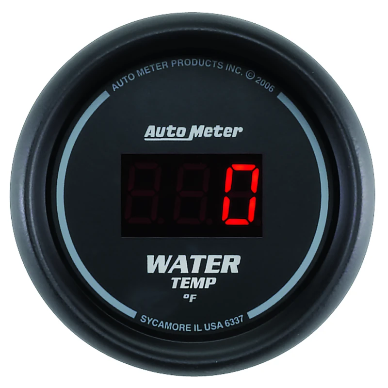 AutoMeter Gauge Kit 5 Pc. 3-3/8in. & 2-1/16in. Elec Speedo Digital Black Dial W/ Red Led