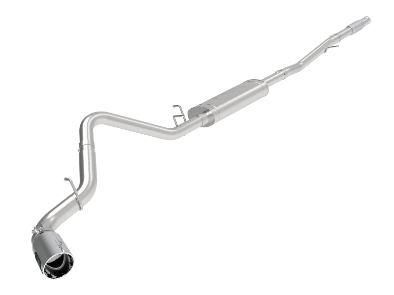 AFE Apollo GT Serie 2019 GM Silverado/Sierra 1500 4.3L/5.3L 409 SS CB Auspuffsystem mit poliertem Endstück