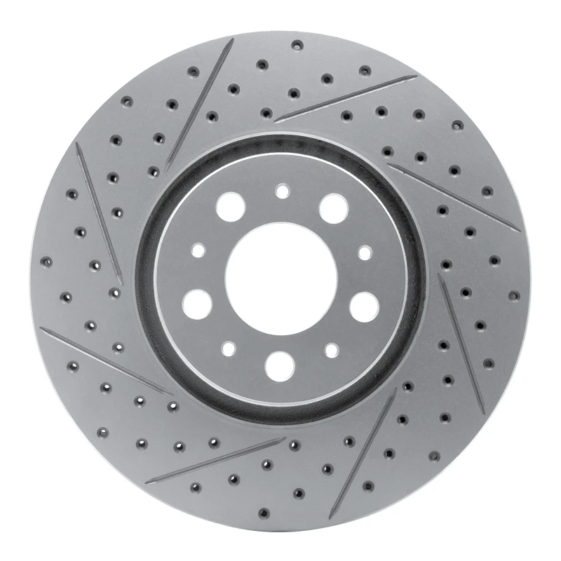 DFC 03-09 Volvo Xc90 Front Left Drilled & Slotted Geoperformance Rotor