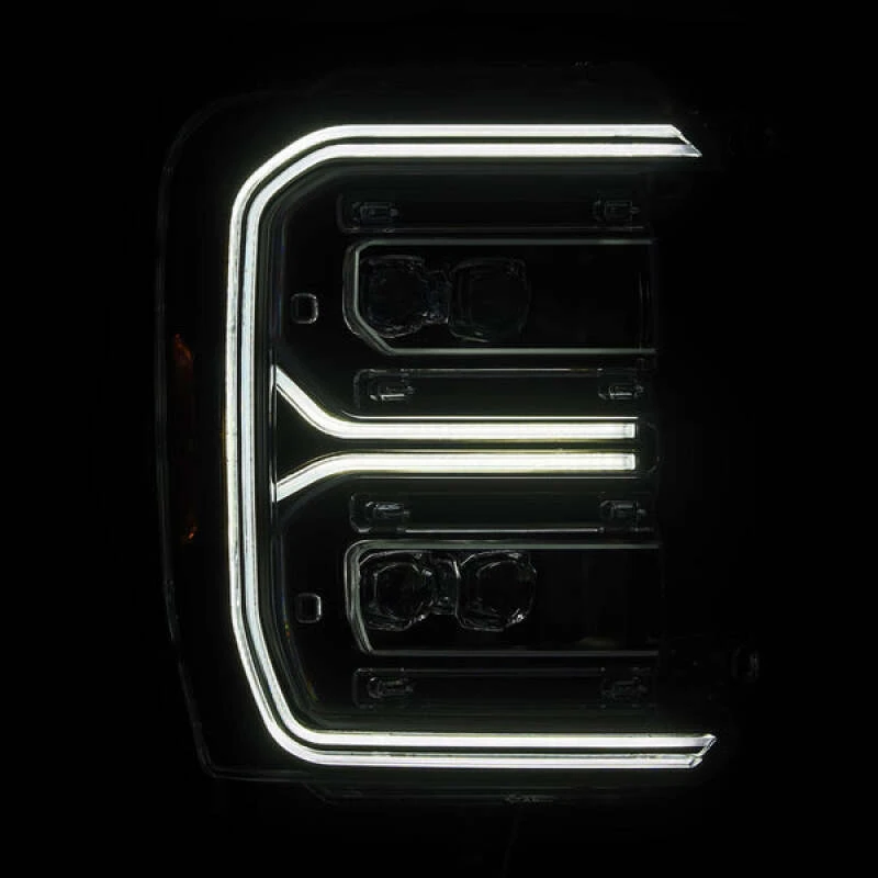 AlphaRex 23-26 Ford F-250 SD NOVA LED Proj Headlights Blk w/Activ Light/Seq Signal/Switchback
