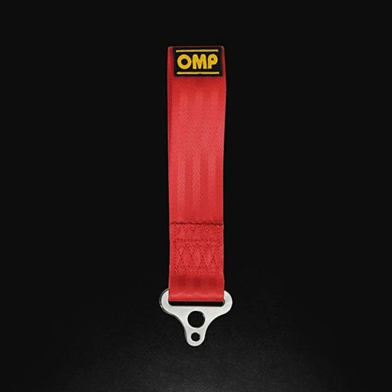 OMP Tow Hook Stainless Internal Diametre 100 mm - Medium Material (Red)