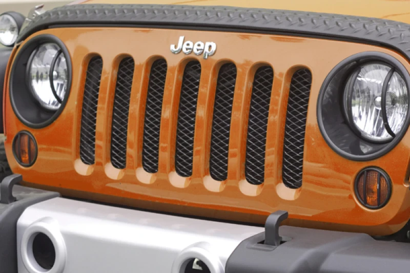 Rugged Ridge Mesh Grille-Einsatz Schwarz 07-18 Jeep Wrangler