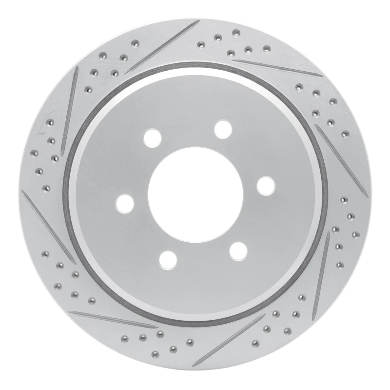 DFC 02-06 Ford Expedition Rear Left Drilled & Slotted Geoperformance Rotor