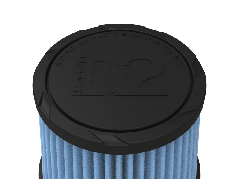 aFe POWER Universal Clamp-On Air Filter w/ D2 Dura-Dry Media - 3in F x 6in B x 4-3/4in T x 5in H