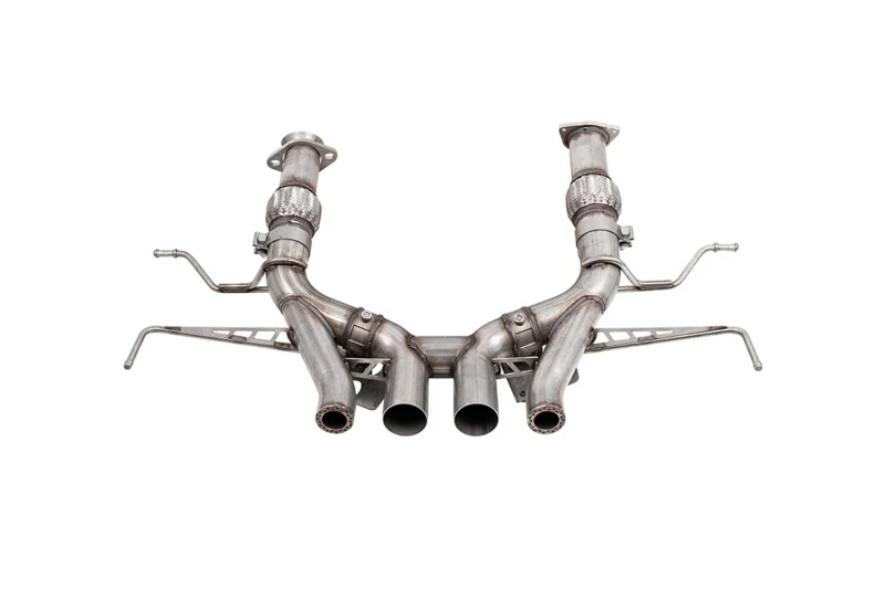 Corsa 23-24 Chevrolet Corvette C8 Z06 3in Valved Cat-Back Exhaust Muffler Delete Track System w/o Tip