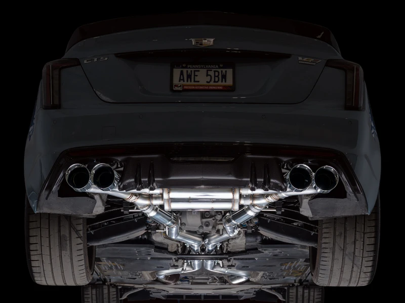 AWE Tuning 22-26 Cadillac CT5-V Blackwing SwitchPath Exhaust - Chrome Silver Tips