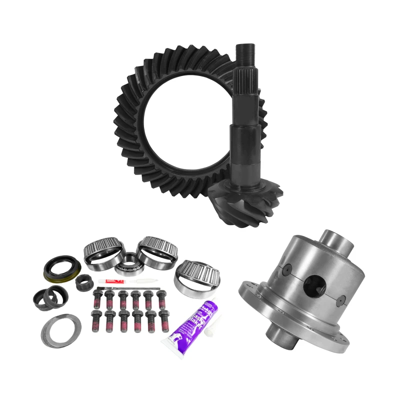 Yukon 11.5in AAM 4.56 Rear Ring & Pinion Install Kit with Positraction and 4.125in OD Pinion Bearing