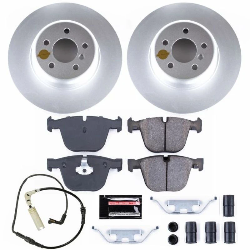 Power Stop 11-15 BMW 740i Rear Z23 Evolution Sport Coated Brake Kit