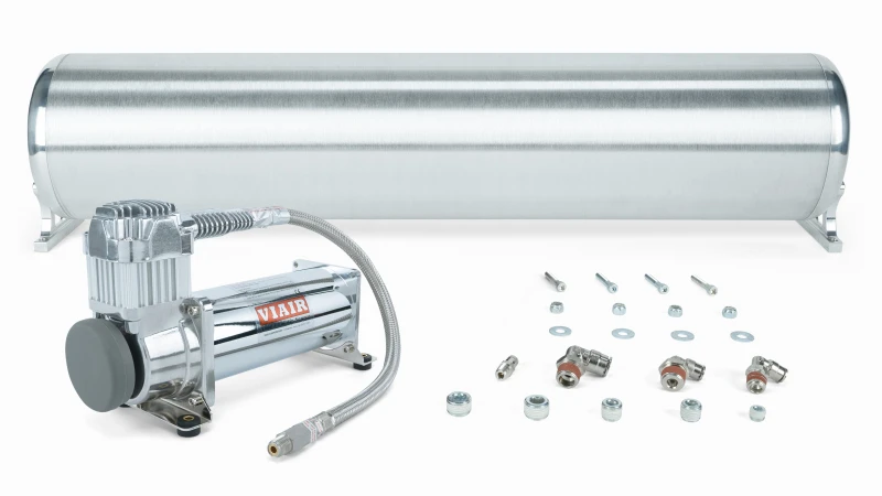 Air Lift 28 Zoll FLO Tank mit Viair 444c Kompressor (Inkl. Anschlüsse und Tankhalterung)