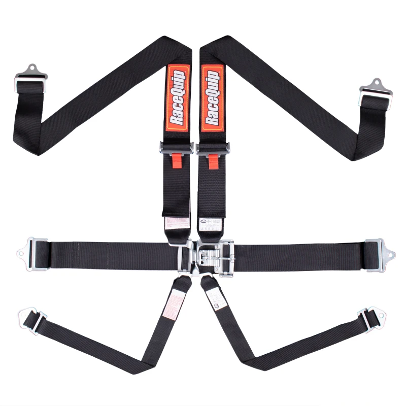 RaceQuip Schwarzes L & L 6-Punkt-Sicherheitsgurt