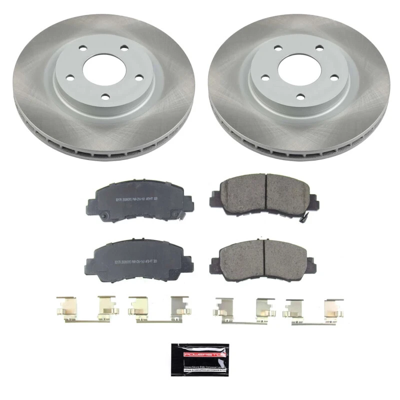 Power Stop Front Semi-Coated Rotor Kit for 18-20 Mitsubishi Eclipse Cross