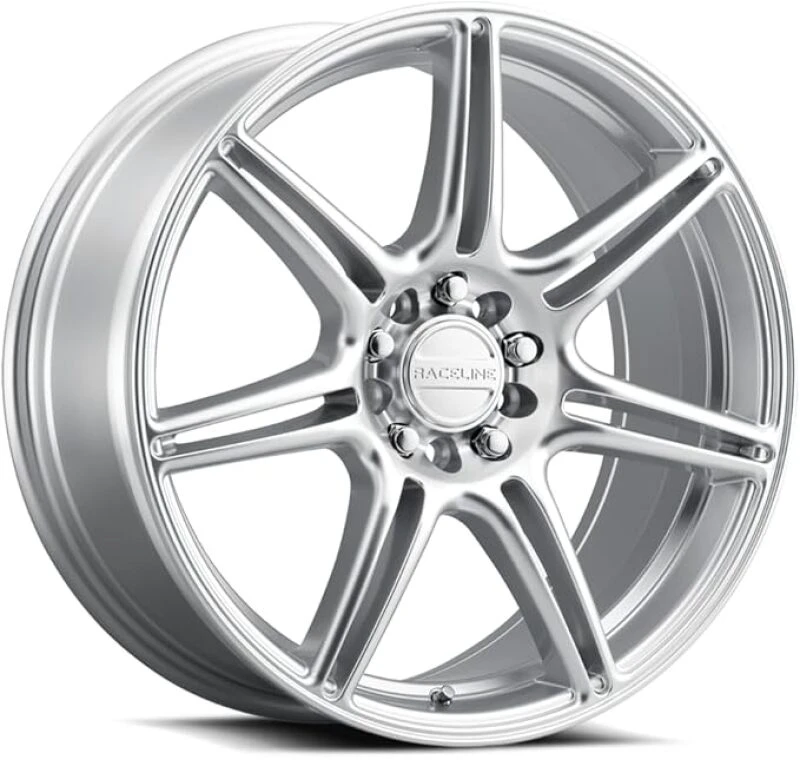 Raceline 148HS Apex 17x7.5in / 5X100 / 5X114.3 BP / 40mm Offset / 72.62mm Bore - Hyper Silver