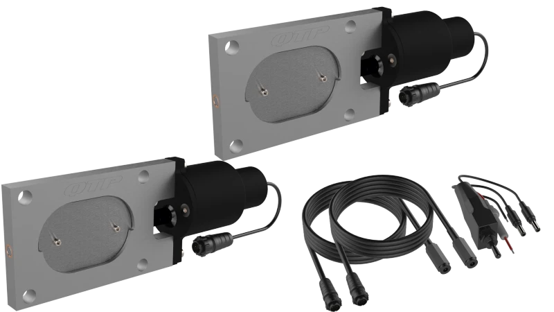 QTP Bolt-On QTEC Dual Low Profile Oval Electric Cutout Valves - Pair
