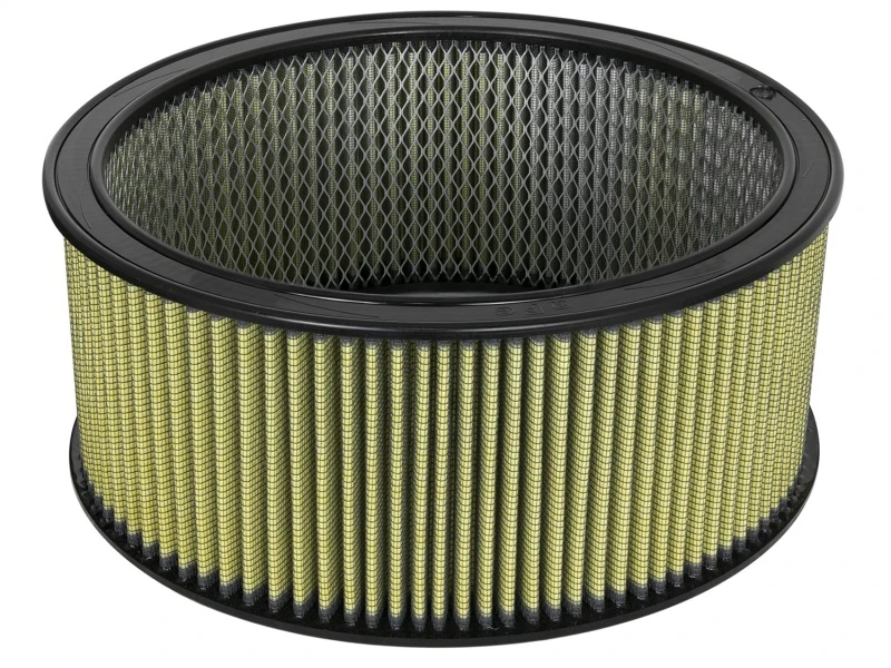aFe MagnumFLOW Luftfilter Round Racing PG7 A/F RR PG7 14OD x 12ID x 6H IN mit E/M