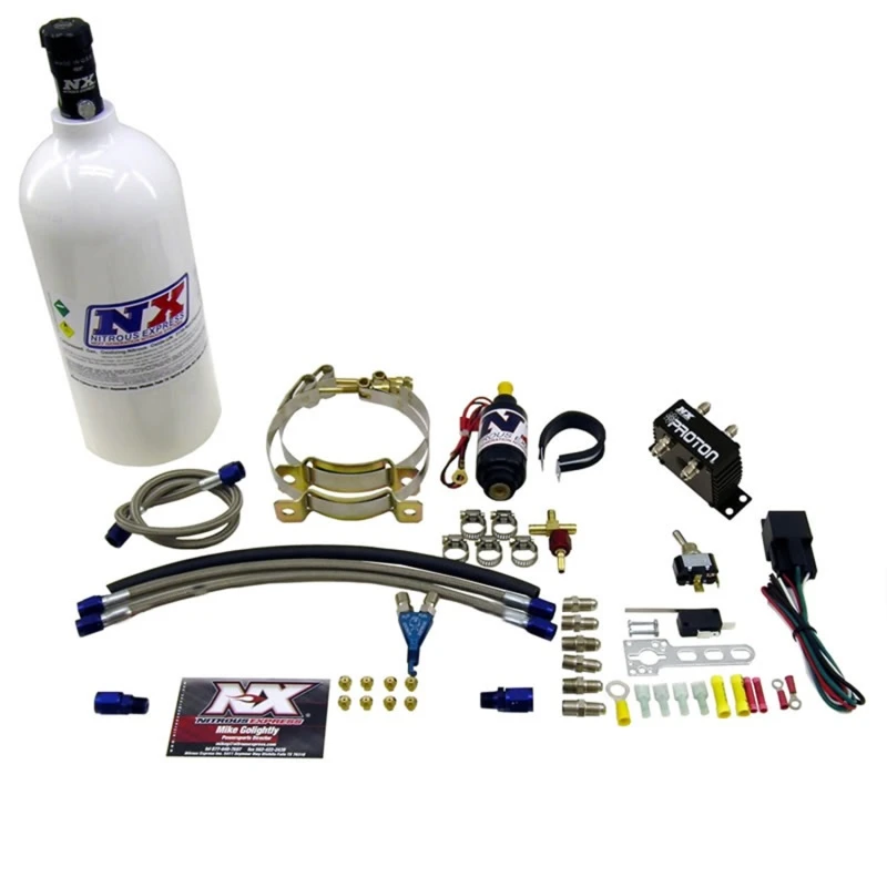 Nitrous Express Single-Zylinder-Proton-Nitrous-Kit mit 1,0-Liter-Flasche