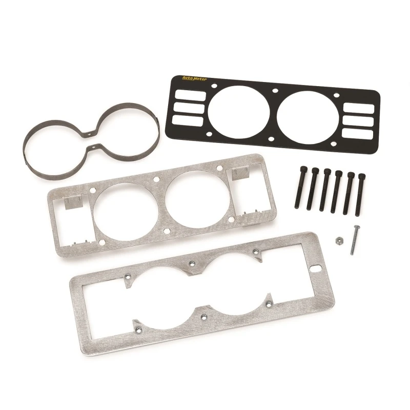Autometer 87-93 Ford Mustang Schwarzes Dual-Gauge-Cage mit Lüftungsschlitzen