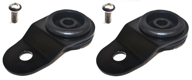 Torque Solution Radiator Mount Combo with Inserts (Black) for Mitsubishi Evolution 7/8/9