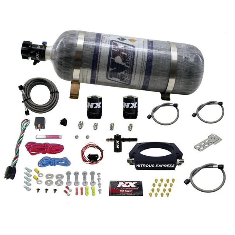 Nitrous Express 2014+ Chevrolet Corvette C7 Nitrous-Plattensystem (50-300PS) mit Komposit-Flasche