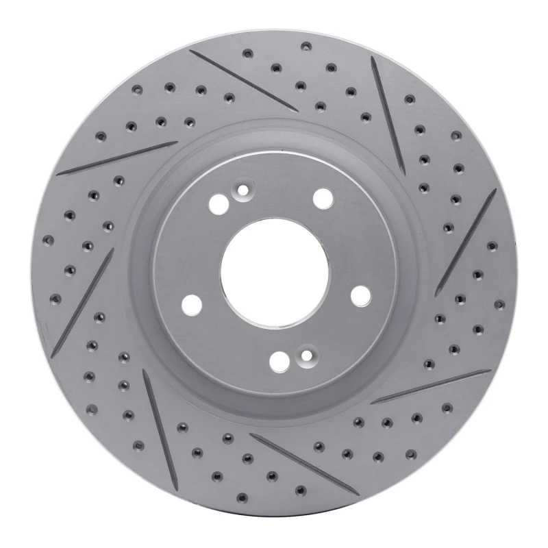DFC 11-25 Hyundai Tucson Front Right Drilled & Slotted Geoperformance Rotor