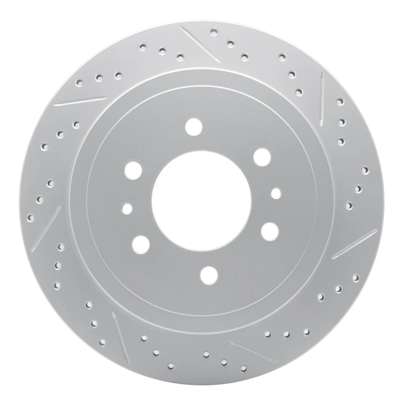 DFC 04-11 Ford F-150 Rwd Rear Right Drilled & Slotted Geoperformance Rotor