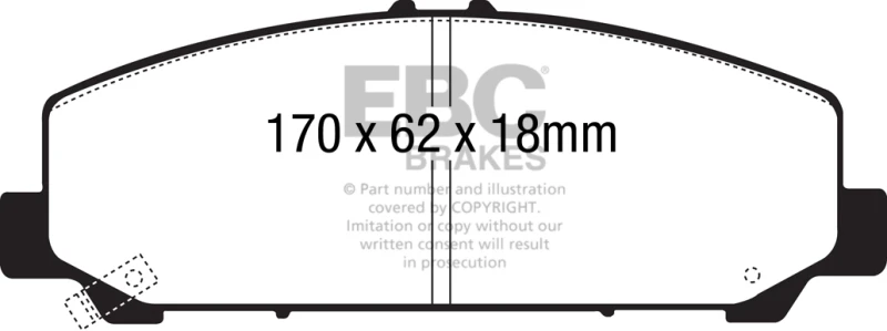 ebc_ED91808-67931fbbc786b EBC 06-07 Infiniti QX56 5.6 (Akebono) Ultimax2 Front Brake Pads