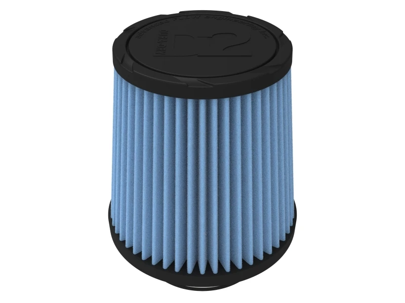aFe POWER Universal Clamp-On Air Filter w/ D2 Dura-Dry Media - 3-1/2in F x 6in B x 4-3/4in T x 6in H