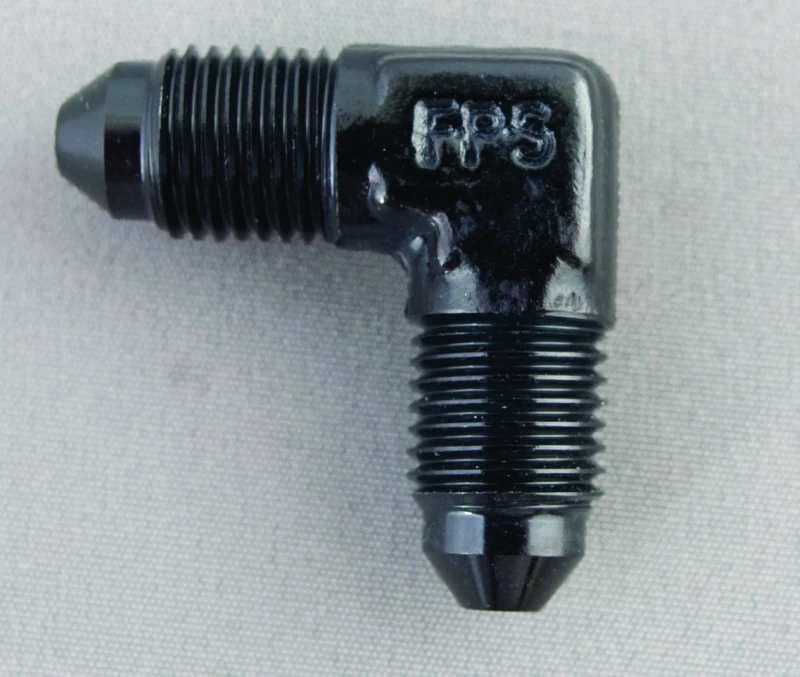 Fragola -8AN x 90 Degree Union Fitting - Black