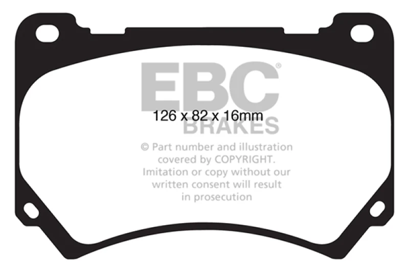EBC 11+ Hyundai Equus 4.6 Yellowstuff Front Brake Pads