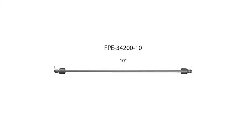 Fleece Performance 10-Zoll-Hochdruck-Kraftstoffleitung (8mm x 3,5mm Leitung M14x1,5 Nüsse)