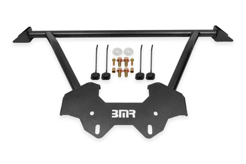 BMR Suspension 64-72 GM A-Body Front Reinforcement Brace - Black Hammertone