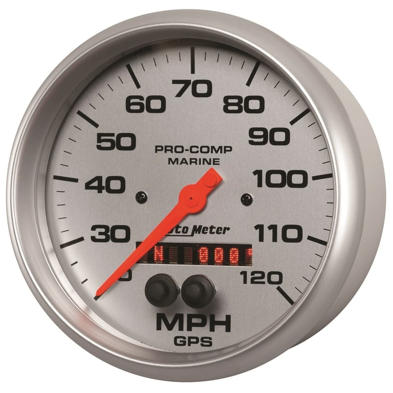 Autometer Marine Silber Ultra-Lite 5 Zoll 120 mph GPS Tachometer