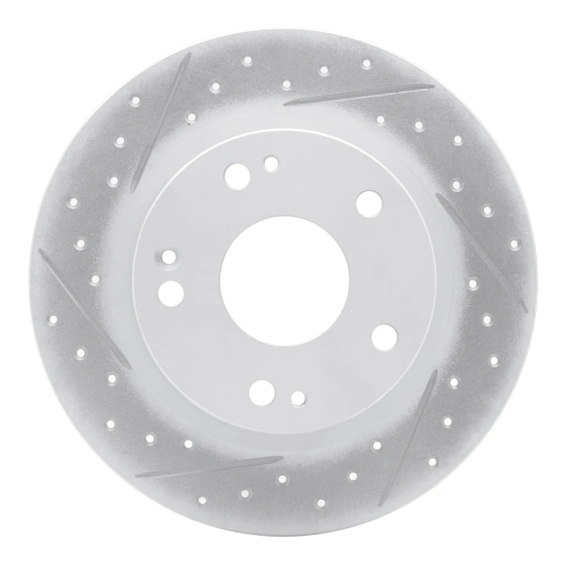 DFC 16-25 Honda Civic Sedan Rear Left Drilled & Slotted Geoperformance Rotor