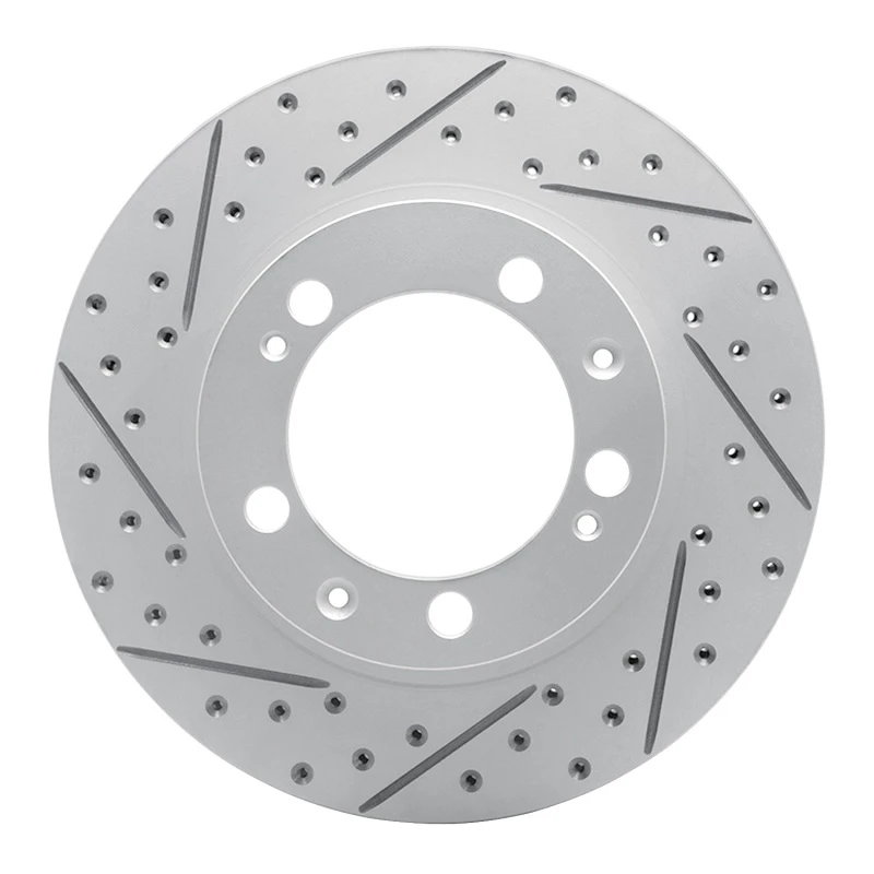 DFC 89-97 Porsche 911 Front Left Drilled & Slotted Geoperformance Rotor