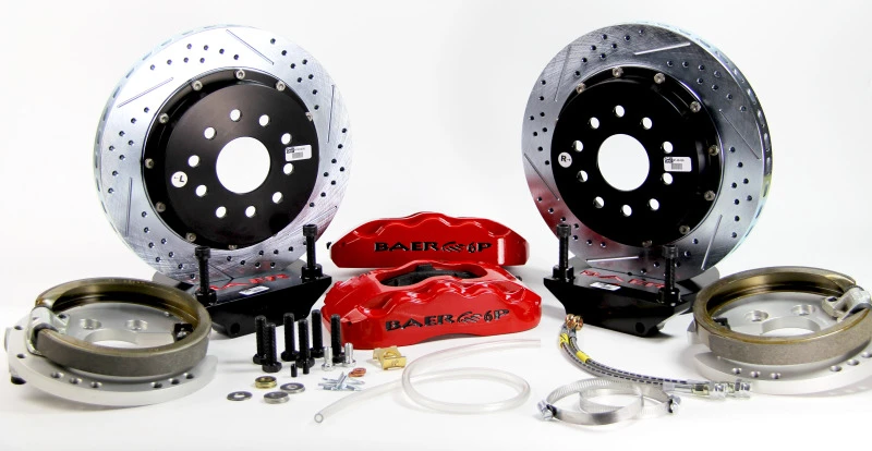 Baer Brakes Rear Ends w/ Ford 9in Torino Bearing Housing Ends 14in Pro+ Rear SDZ Brake Kit - Red