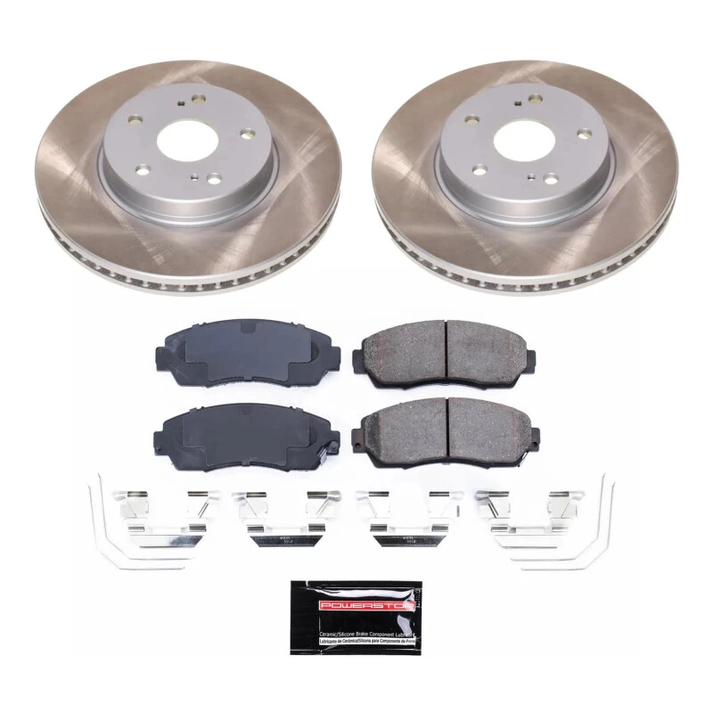 Power Stop Front Semi-Coated Rotor Kit for 16-19 Subaru Legacy