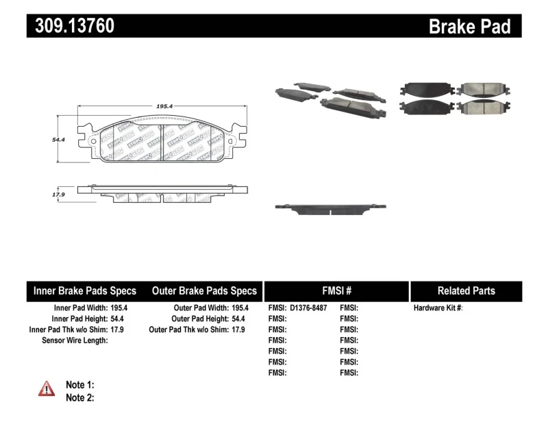 StopTech Performance Brake Pads