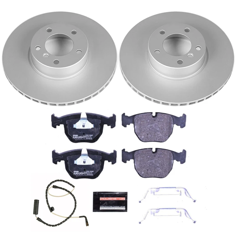 Power Stop 01-03 BMW 530i Front Euro-Stop Brake Kit