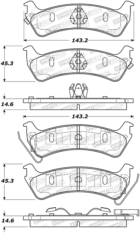 StopTech Street Select Brake Pads