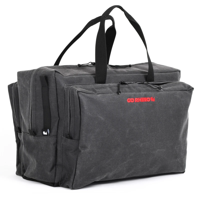 Go Rhino XVenture Gear Bag - Groß (13x14x22in. Geschlossen) 12oz Wachs-Canvas - Schwarz