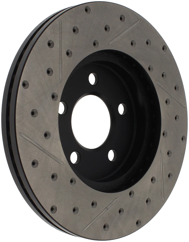 StopTech 03-09 Lincoln Town Car / 03-09 Mercury Grand Marquis Front Right Slotted & Drilled Rotor